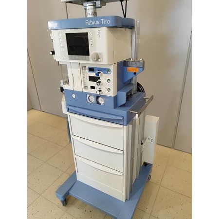 Drager FABIUS TIRO anesthesia machine with Philips cardiac monitor