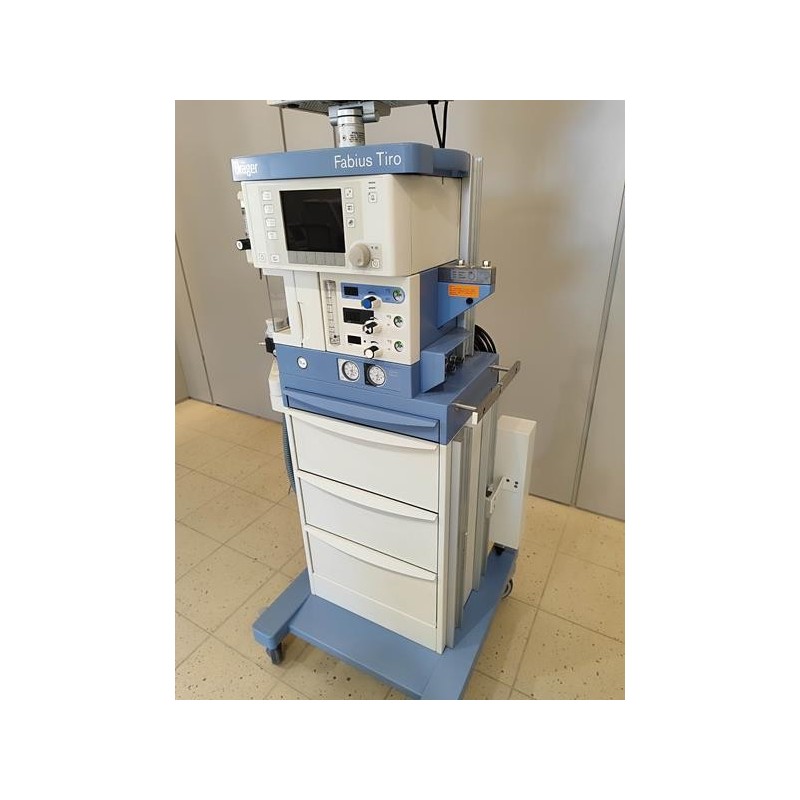 Drager FABIUS TIRO anesthesia machine with Philips cardiac monitor