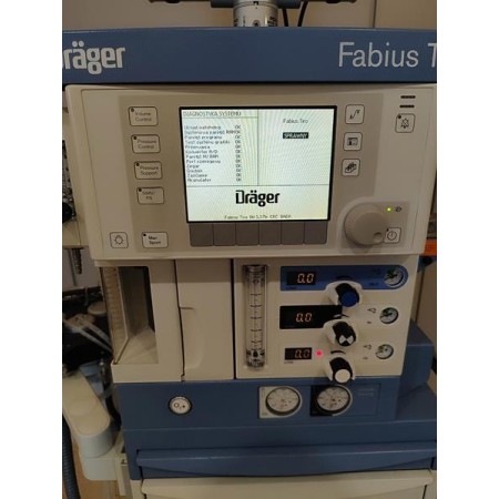 Drager FABIUS TIRO anesthesia machine with Philips cardiac monitor