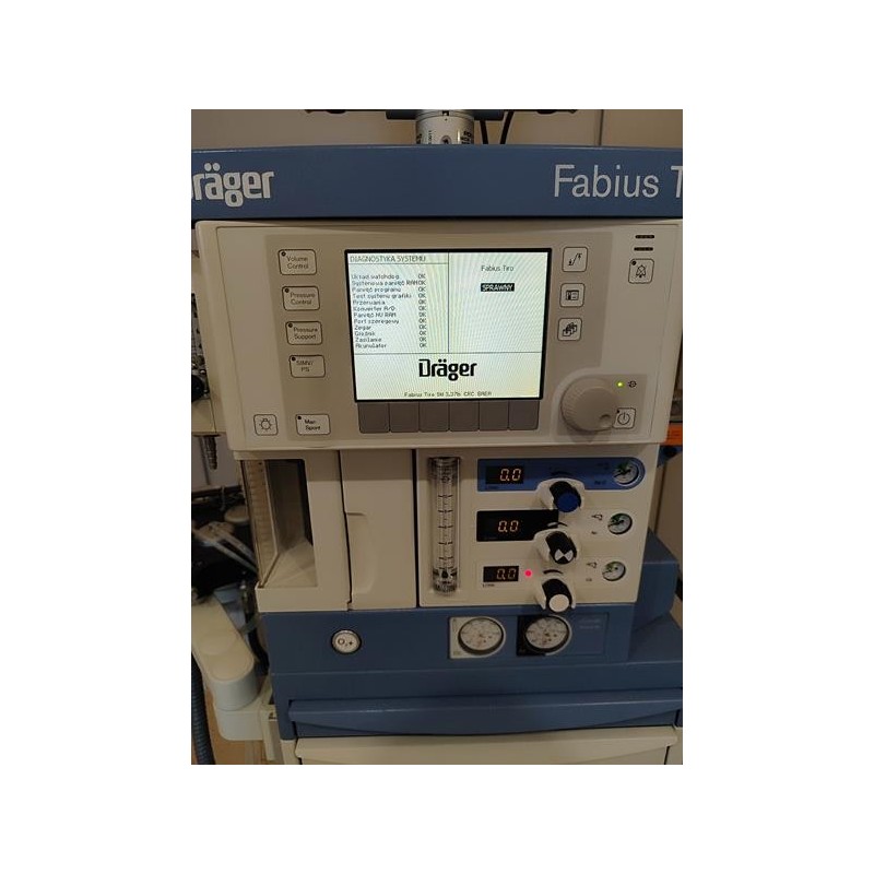 Drager FABIUS TIRO anesthesia machine with Philips cardiac monitor